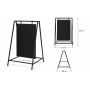 Potykacz kredowy 50x70 cm czarny dwustronny - stojak reklamowy